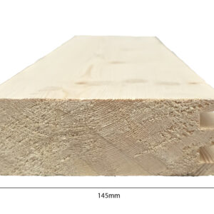 Logs with double grove 145mm